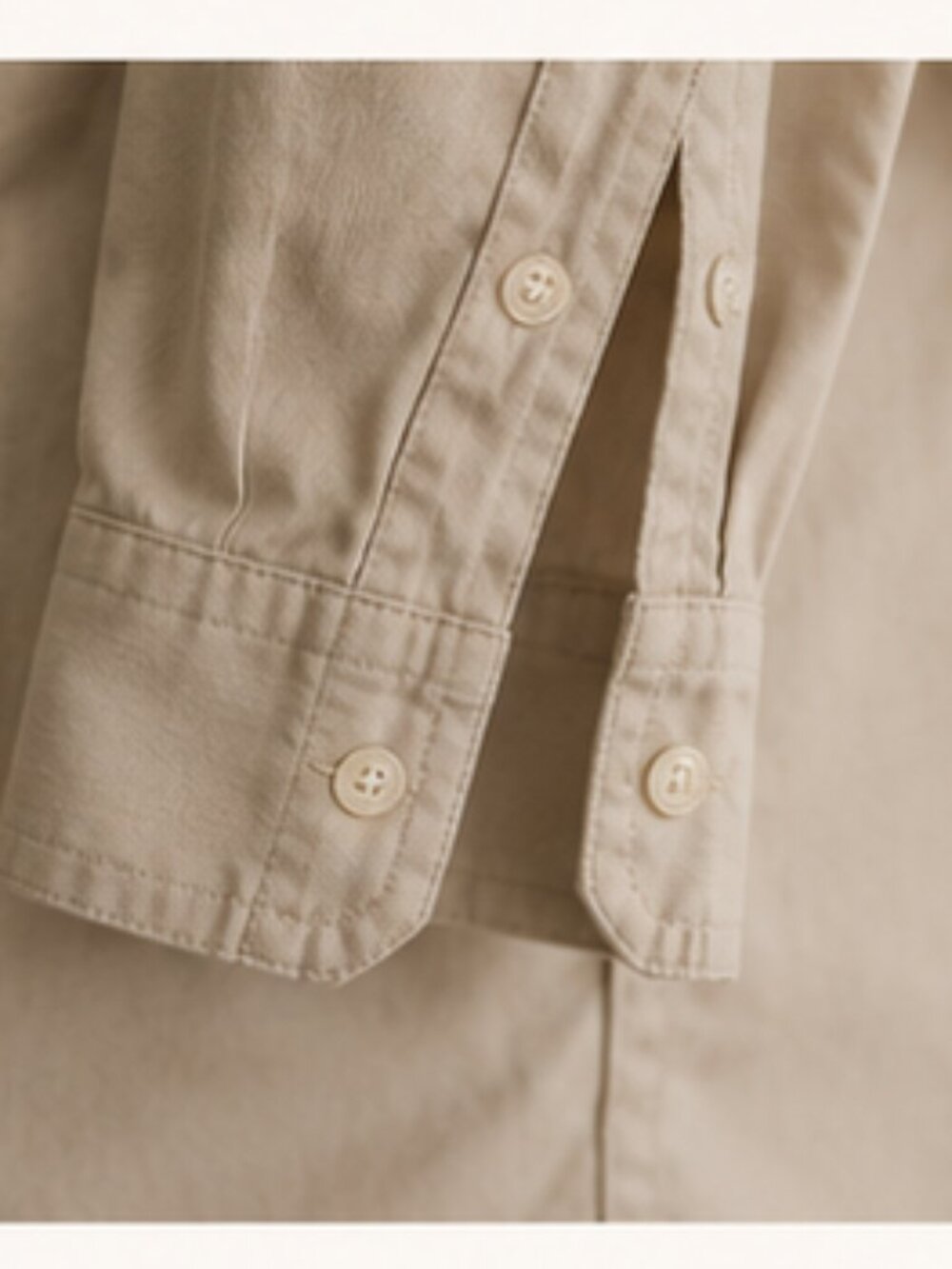 Lauren Ralph Lauren Safari Utility Shirt Khaki Cotton Quiet Luxury Equestrian L - Picture 7 of 10